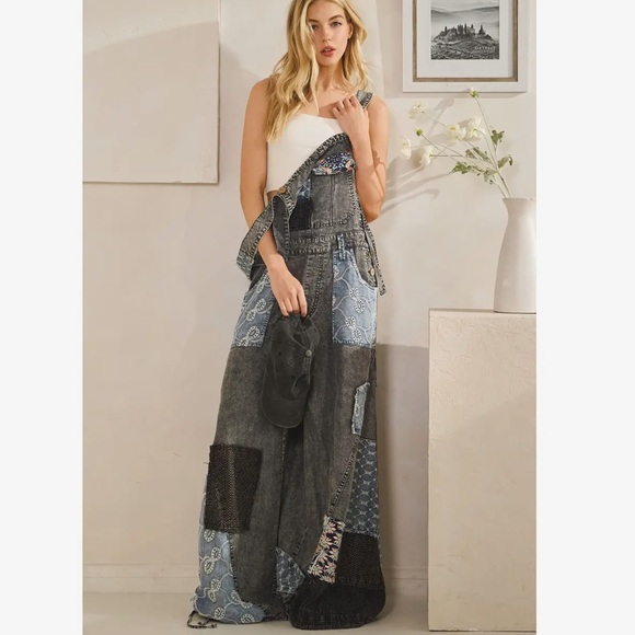 Oli & Hali Pants - 🆕 Oli & Hali Washed Multi Patchwork
Tencel Overall wear Wide Leg OR jogger